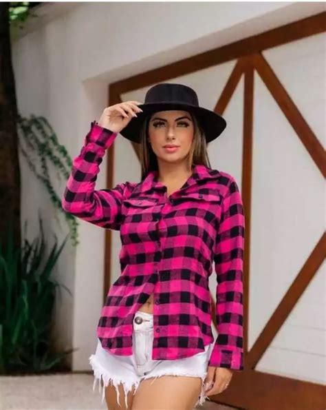 Camisa Feminina Xadrez Flanelada Katia