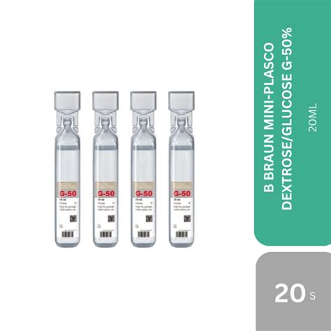 B Braun Mini Plasco Dextrose Glucose In Water Ml X S