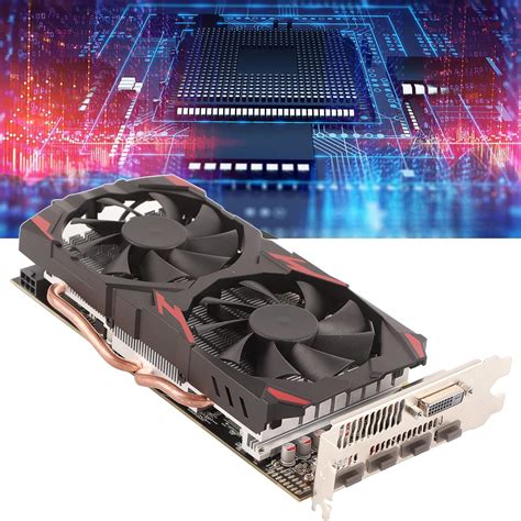 AYNEFY Tarjeta Gráfica RX 580 8 GB GDDR5 256bit 8K 2 Ventiladores de