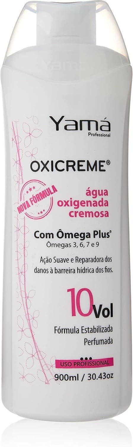 Água Oxigenada Cremosa 10V 900 ml Yama Branco Amazon br