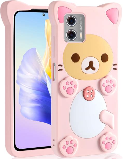 Amazon STSNano Kawaii For Moto G 5G 2023 Case 3D Cute Cartoon Bear