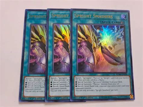 Spright Smashers X3 Blmr En098 Ultra Rare Yugioh MercadoLibre