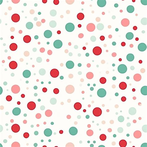 Premium Ai Image Seamless Pattern Tileable Polka Dot Country Style