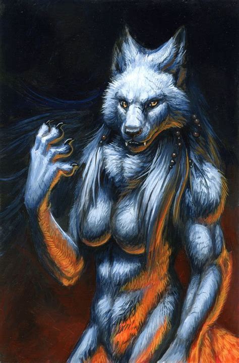 Pin By MoonKat On She Who Runs With Wolves Werewolf Art Female