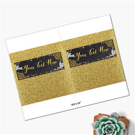 Black And Gold Candy Bar Wrapper Hershey Chocolate Wrapper Etsy