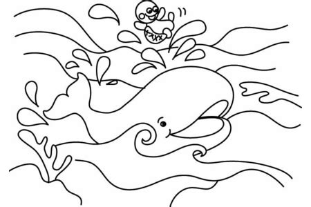 Coloriage Coloriages Animaux Baleine Doigts