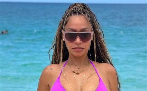 Lala Anthony Shows Off Her Body In Purple Bikini After Weight Loss