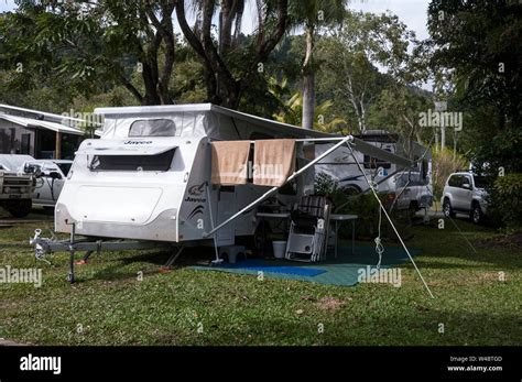 Airlie Cove caravan park, Airlie Beach in Queensland, Australia Stock ...