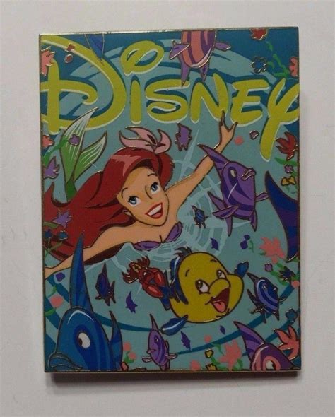 Ariel and Flounder (The Little Mermaid), Disney Catalog Cover Art Pin ...