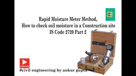 Rapid Moisture Meter Method How To Check Soil Moisture In A