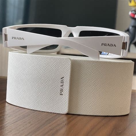 Prada Prada Eyewear White Runway Sunglasses Grailed