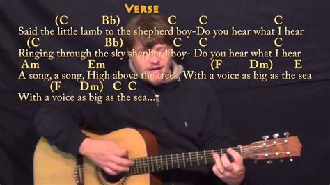 Do You Hear What I Hear Strum Guitar Cover Lesson in C - Chords/Lyrics ...