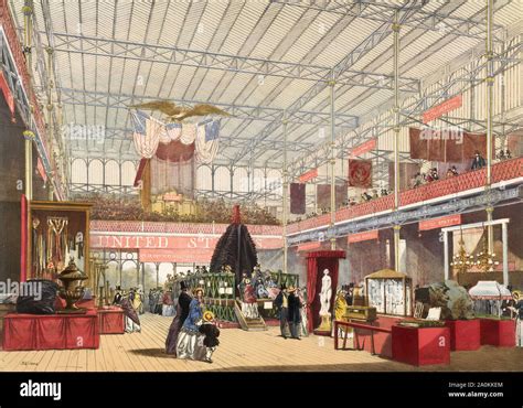 Great Exhibition Of 1851 At The Crystal Palace In Hyde Park London