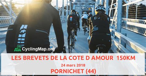 LES BREVETS DE LA COTE D AMOUR 150KM 2018 Cycling Map