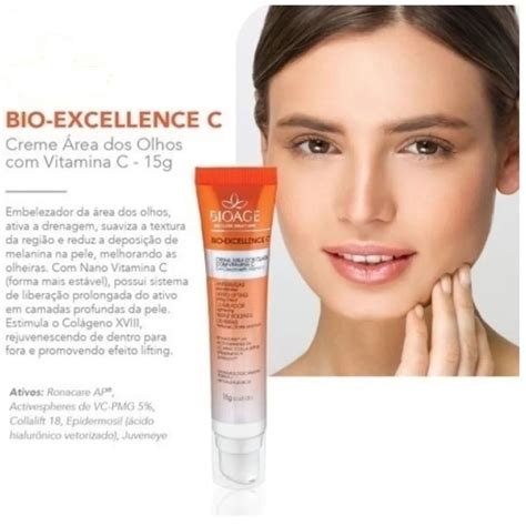 Bio Excellence Creme Clareador Vitamina C Rea Olhos Bioage Submarino