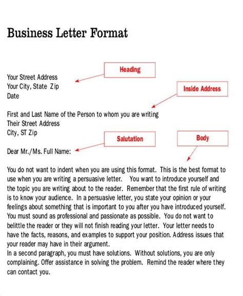 Persuasive Letters Samples Awesome Sample Persuasive Business Letter 7