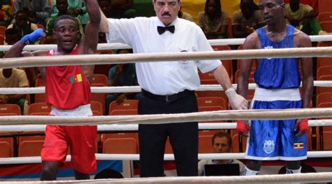 Championnats Dafrique De Boxe Cameroun Marcial Wouang En Demi