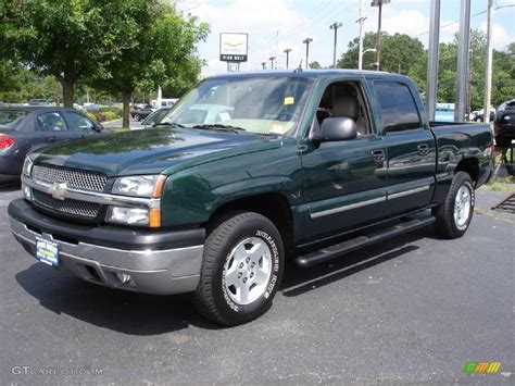 2004 Dark Green Metallic Chevrolet Silverado 1500 Lt Crew Cab 4x4 13875306 Car