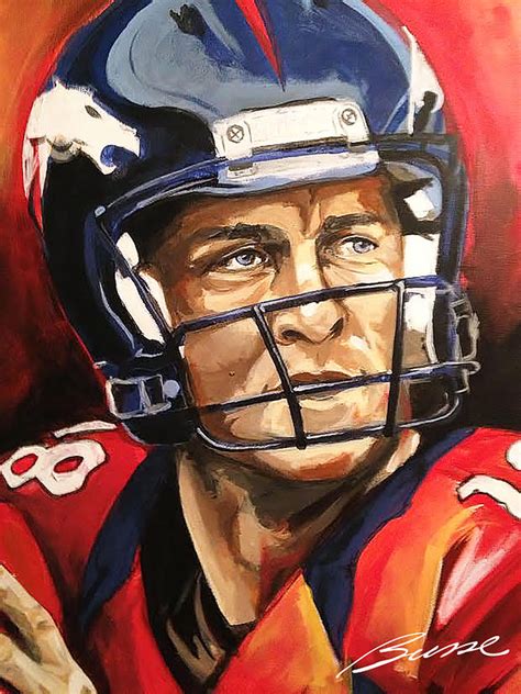 Peyton Manning Super Bowl 50 Champion Painting By Robert Busse Fine