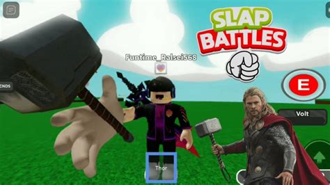 Slap Battles How To Get Thor Glove Showcase Roblox Youtube