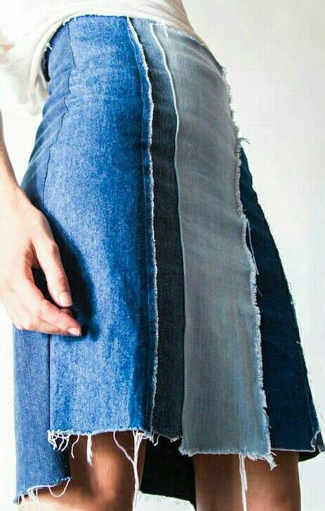 Pin by Gelhen Velásquez on JEANS FALDAS Upcycle jeans Patchwork