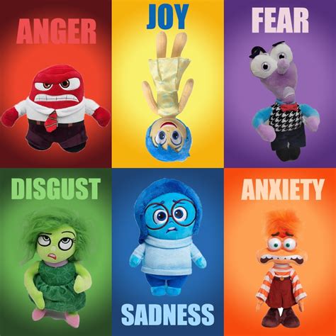 đồ chơi búp bê inside out 2 trẻ em thú bông inside out Sadness Anger