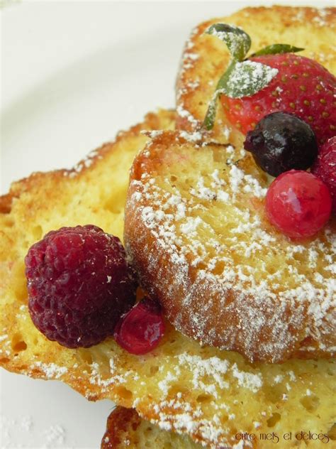 entre mets et délices Brioche perdue aux fruits rouges