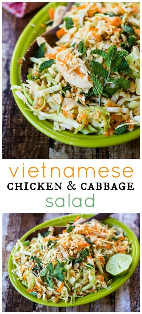 Vietnamese Chicken And Cabbage Salad Recipe The Wanderlust Kitchen