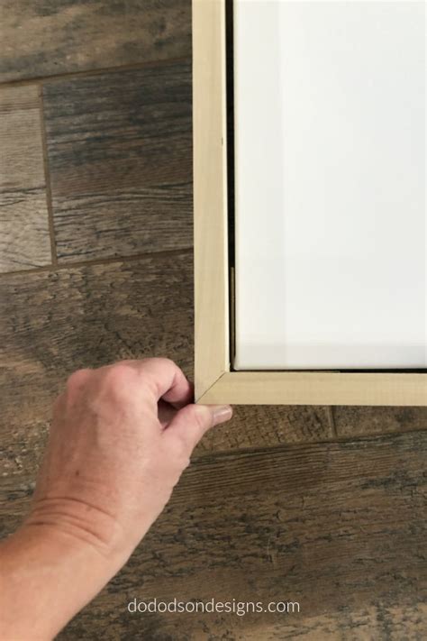 Simple Diy Floating Frame For Canvas Do Dodson Designs