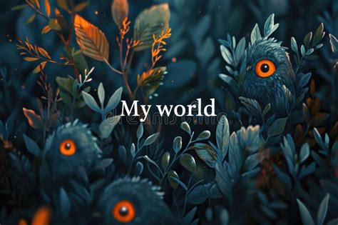 A Picture Of A Bunch Of Flowers With The Words My World Stock