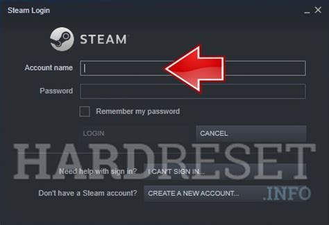 Cómo iniciar sesión en Steam HardReset info