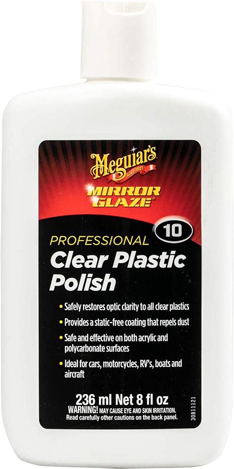 Meguiar S Plastx Clear Plastic Cleaner And Polish 10 Oz Bundle With Microfiber Cloth