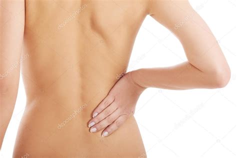 Beautiful Naked Woman Is Touching Her Back Stock Photo Piotr Marcinski 37749599