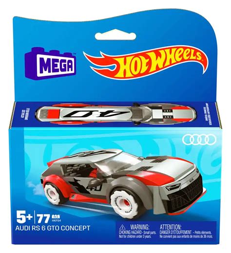 Hot Wheels Audi RS 6 GTO Concept MEGA építőkészlet 13 cm Fanbase