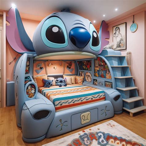 Stitch Inspired Bed Create The Perfect Bedroom With Fun Cozy And