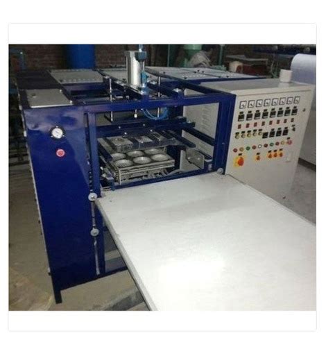 Single Phase Automatic Thermocol Plate Making Machine Input 220 Voltage