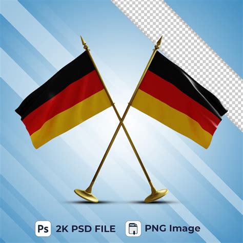 Premium Psd D Style Germany Flag Waving