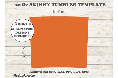 Oz Skinny Tumbler Template Svg Dxf Png Graphic By Mockup Station