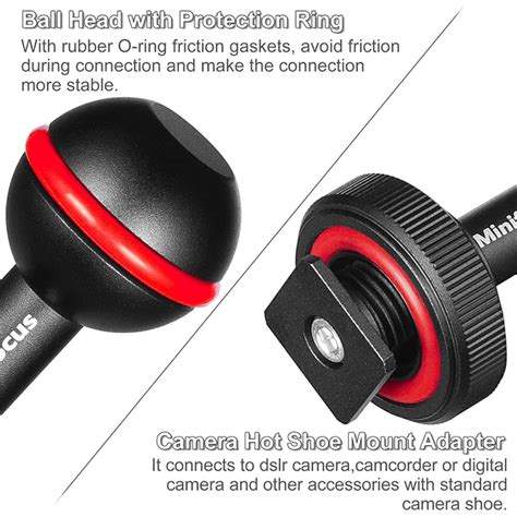 Ball Head Mount Hot Cold Shoe Base Adapter Connector For Underwater Diving Camera Waterproof