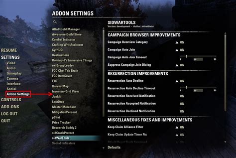 Libaddonmenu Libraries Elder Scrolls Online Addons