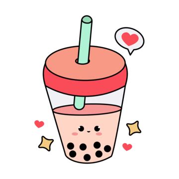 Boba Cup Illustration Vector Cup Boba Drink PNG And Vector With