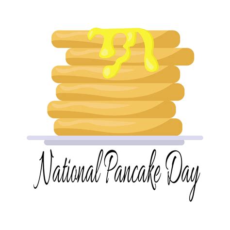 National Pancake Day Idea For Poster Banner Or Menu Design 11125014