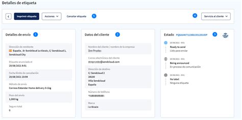 Estado Del Envío Y Vista Detallada De La Etiqueta Sendcloud Help Center