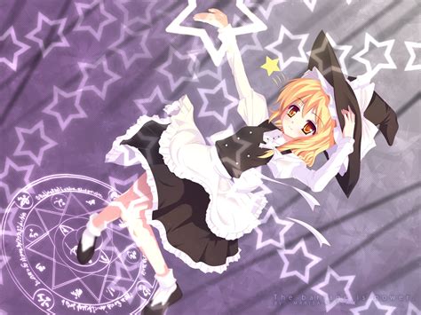 Blonde Hair Bow Dress Hat Kirisame Marisa Magic Natsumiya Yuzu Ribbons