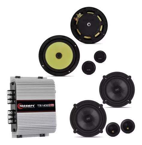 Kit 2 Vias 6 Polegadas Bravox Cs60k 5 Cs50b Amplificador