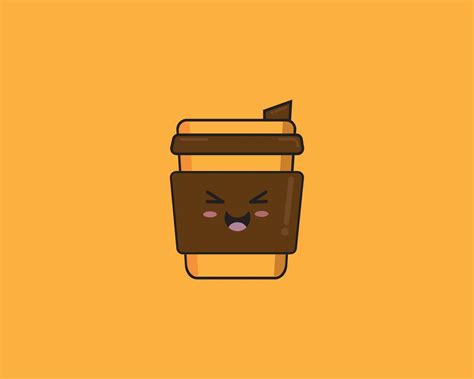 Coffee Cute Vector Icon Design 21672261 Vector Art At Vecteezy