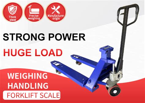 1 Ton 3t Capacity Hydraulic Pump Manual Pallet Jack With Weight Scale