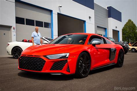 Red Audi R8 At Big Door Supercar Saturday BenLevy