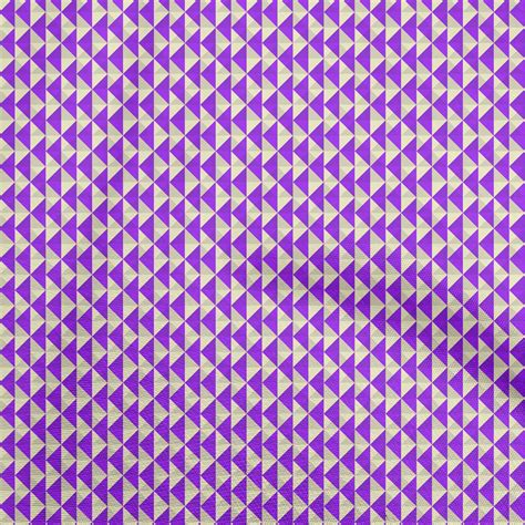 OneOone Viscose Chiffon Purple Fabric Geometric Diy Clothing Quilting