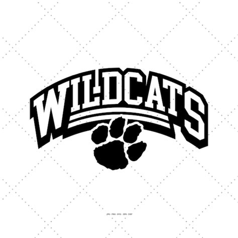 Wildcats Svg Paw Print Svg Wildcat Svg Football Mom Dad Etsy